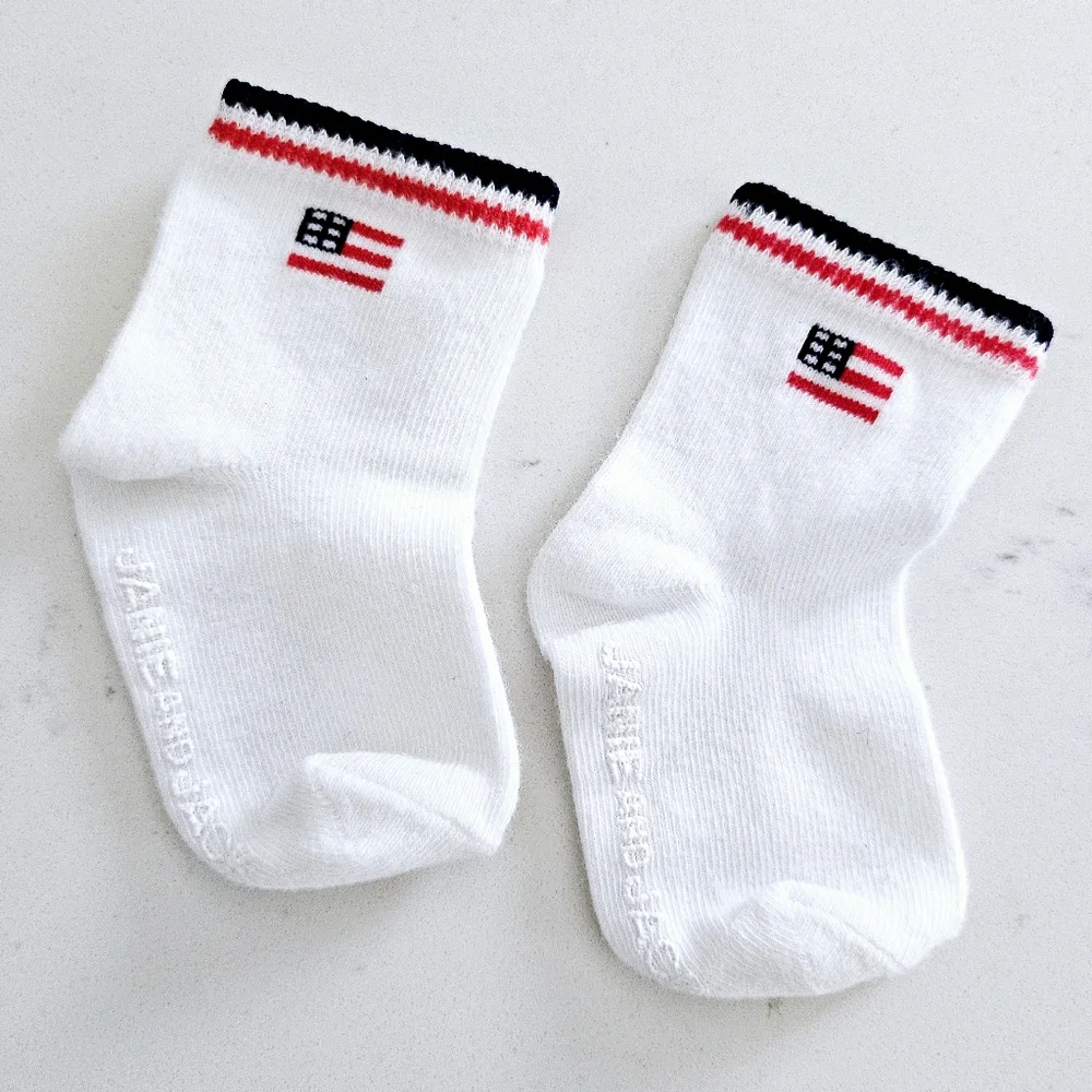 Janie and Jack Patriotic Baby Socks